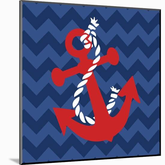 Nautical Anchor-N. Harbick-Mounted Art Print