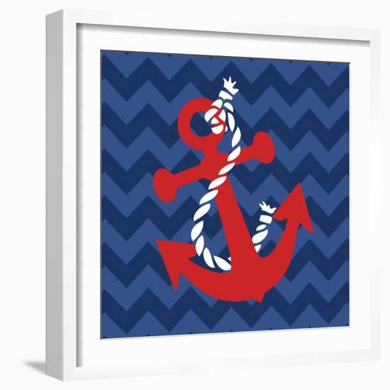 Nautical Anchor-N. Harbick-Framed Art Print