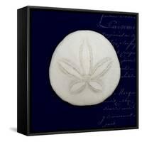 Nautical Blue Sand Dollar-Julie Greenwood-Framed Stretched Canvas