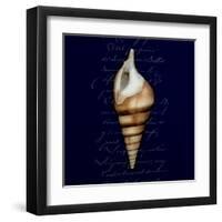 Nautical Blue Shell-Julie Greenwood-Framed Art Print