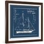 Nautical Blueprint I-The Vintage Collection-Framed Giclee Print