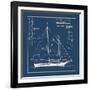 Nautical Blueprint I-The Vintage Collection-Framed Giclee Print