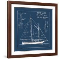 Nautical Blueprint I-The Vintage Collection-Framed Giclee Print