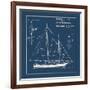 Nautical Blueprint I-The Vintage Collection-Framed Giclee Print