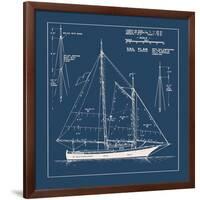 Nautical Blueprint I-The Vintage Collection-Framed Giclee Print