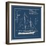 Nautical Blueprint I-The Vintage Collection-Framed Giclee Print