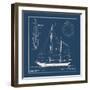 Nautical Blueprint II-The Vintage Collection-Framed Giclee Print