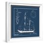 Nautical Blueprint II-The Vintage Collection-Framed Giclee Print