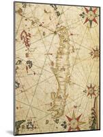 Nautical Chart of Aegean Sea-Pietro Giovanni Prunus-Mounted Giclee Print