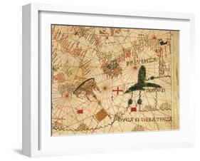 Nautical Chart of Genoa and Venice-Pietro Giovanni Prunus-Framed Giclee Print