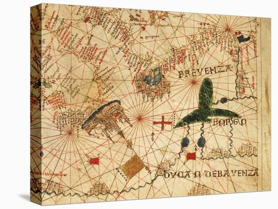 Nautical Chart of Genoa and Venice-Pietro Giovanni Prunus-Stretched Canvas