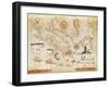 Nautical Chart of Italy-Pietro Giovanni Prunus-Framed Giclee Print