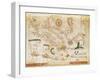 Nautical Chart of Italy-Pietro Giovanni Prunus-Framed Giclee Print