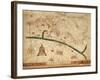 Nautical Chart of Northern Africa-Pietro Giovanni Prunus-Framed Giclee Print