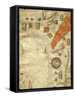 Nautical Chart of the Central-Eastern Mediterranean Sea, Detail with Egypt and Red Sea-null-Framed Stretched Canvas