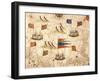 Nautical Chart of the Central-Eastern Mediterranean Sea-Calopodio da Candia-Framed Giclee Print