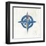 Nautical Collage I on Newsprint-Courtney Prahl-Framed Art Print