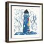 Nautical Collage II-Courtney Prahl-Framed Art Print