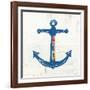 Nautical Collage III on Newsprint-Courtney Prahl-Framed Art Print