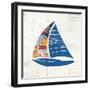 Nautical Collage IV on Newsprint-Courtney Prahl-Framed Art Print