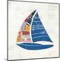 Nautical Collage IV on Newsprint-Courtney Prahl-Mounted Art Print