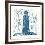 Nautical Collage on White I-Courtney Prahl-Framed Art Print