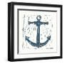 Nautical Collage on White III-Courtney Prahl-Framed Art Print