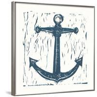 Nautical Collage on White III-Courtney Prahl-Framed Art Print