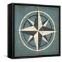 Nautical Compass Blue-Ryan Fowler-Framed Stretched Canvas