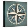 Nautical Compass Blue-Ryan Fowler-Stretched Canvas