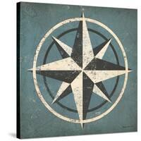 Nautical Compass Blue-Ryan Fowler-Stretched Canvas