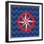 Nautical Compass-N. Harbick-Framed Art Print