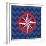 Nautical Compass-N. Harbick-Framed Art Print