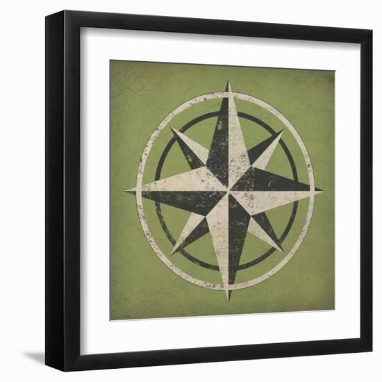 Nautical Compass-Ryan Fowler-Framed Art Print