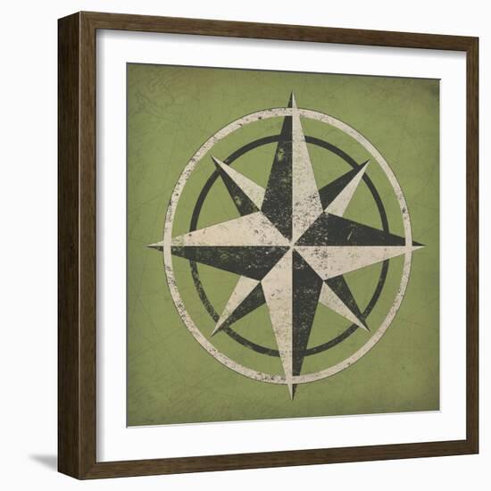 Nautical Compass-Ryan Fowler-Framed Art Print