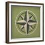 Nautical Compass-Ryan Fowler-Framed Art Print