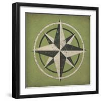 Nautical Compass-Ryan Fowler-Framed Art Print