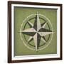 Nautical Compass-Ryan Fowler-Framed Art Print