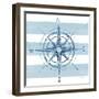 Nautical Compass-Yvette St. Amant-Framed Art Print