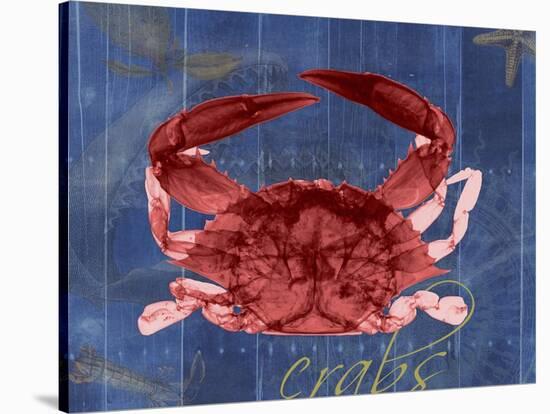 Nautical Crab 1-Albert Koetsier-Stretched Canvas