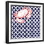 Nautical Crab-null-Framed Giclee Print