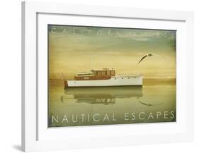 Nautical Escapes 1-Carlos Casamayor-Framed Art Print