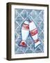 Nautical Fish Buoys-Yvette St. Amant-Framed Art Print