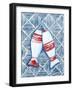 Nautical Fish Buoys-Yvette St. Amant-Framed Art Print