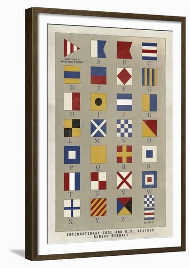 Nautical Flags-Ken Hurd-Framed Giclee Print