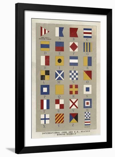 Nautical Flags-Ken Hurd-Framed Giclee Print