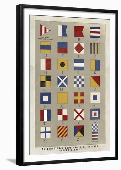 Nautical Flags-Ken Hurd-Framed Giclee Print