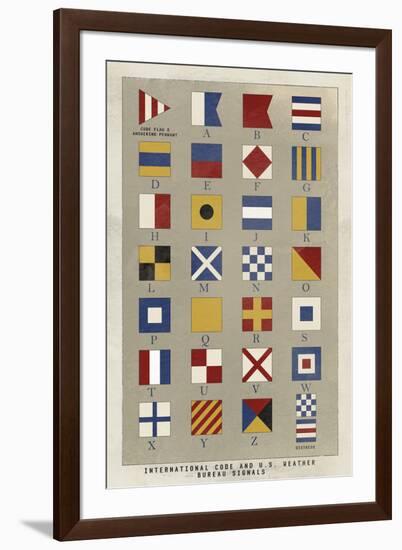 Nautical Flags-Ken Hurd-Framed Giclee Print