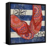 Nautical Flip Flops I-Paul Brent-Framed Stretched Canvas