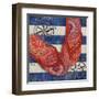 Nautical Flip Flops I-Paul Brent-Framed Art Print